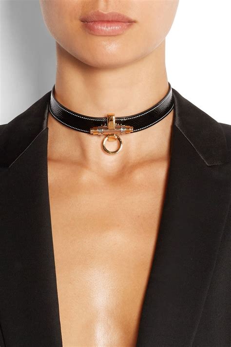 givenchy black choker|givenchy necklace.